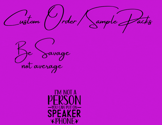 Sample pack-- For Pending Bulk Orders